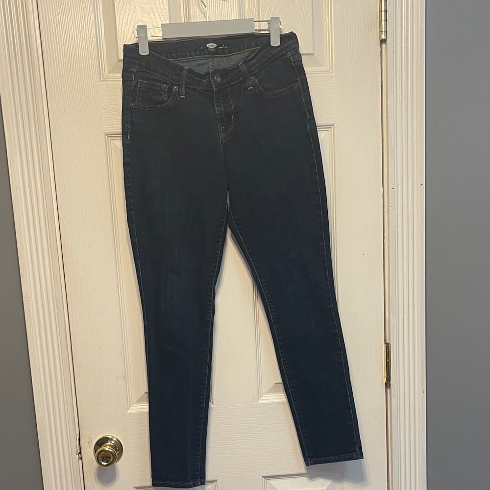 Old Navy Women's High Rise Dark Blue Jeans